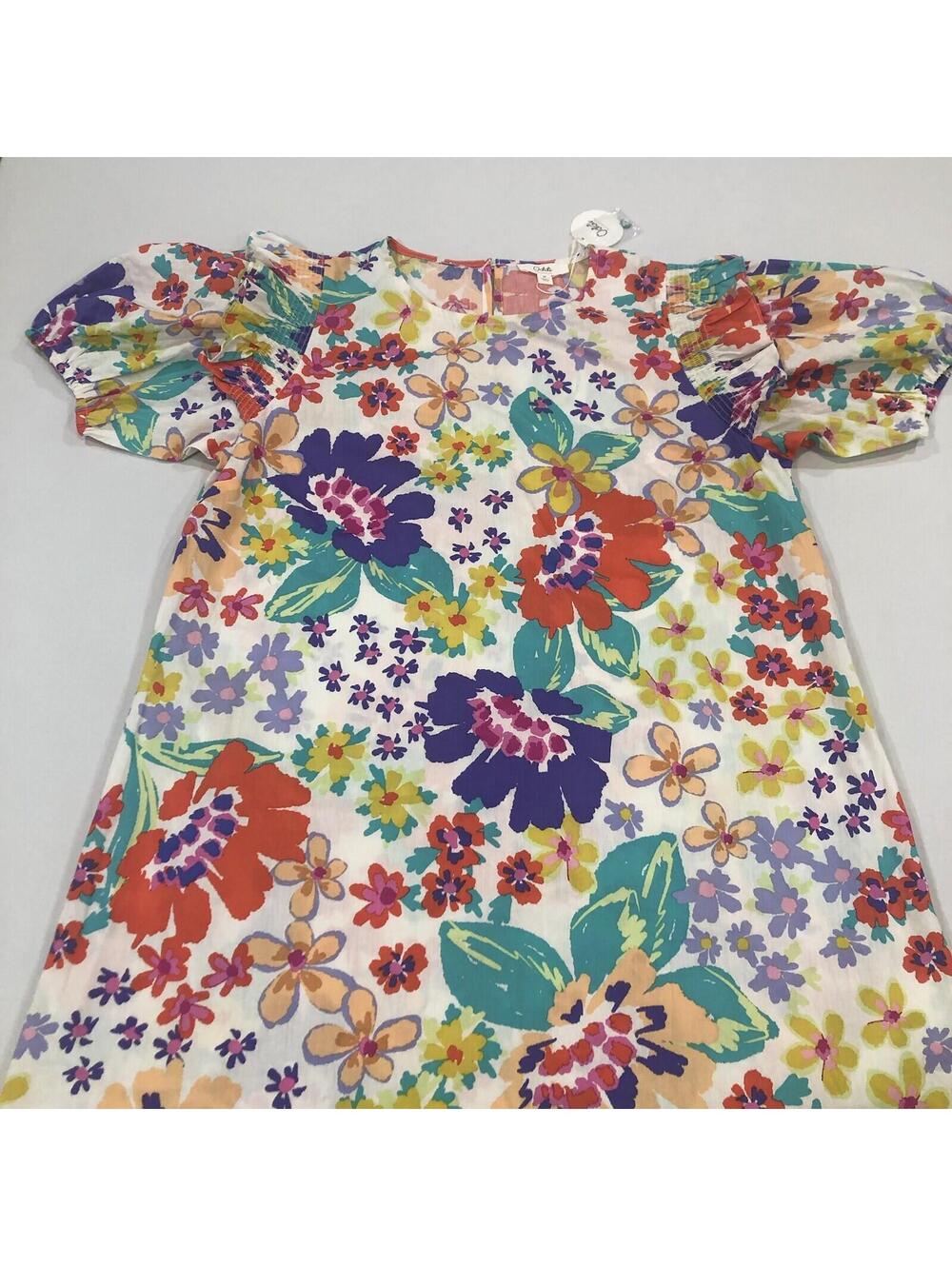 Oddi Los Angeles Floral Dress Sz M Boho Cottagecore Puff Sleeve